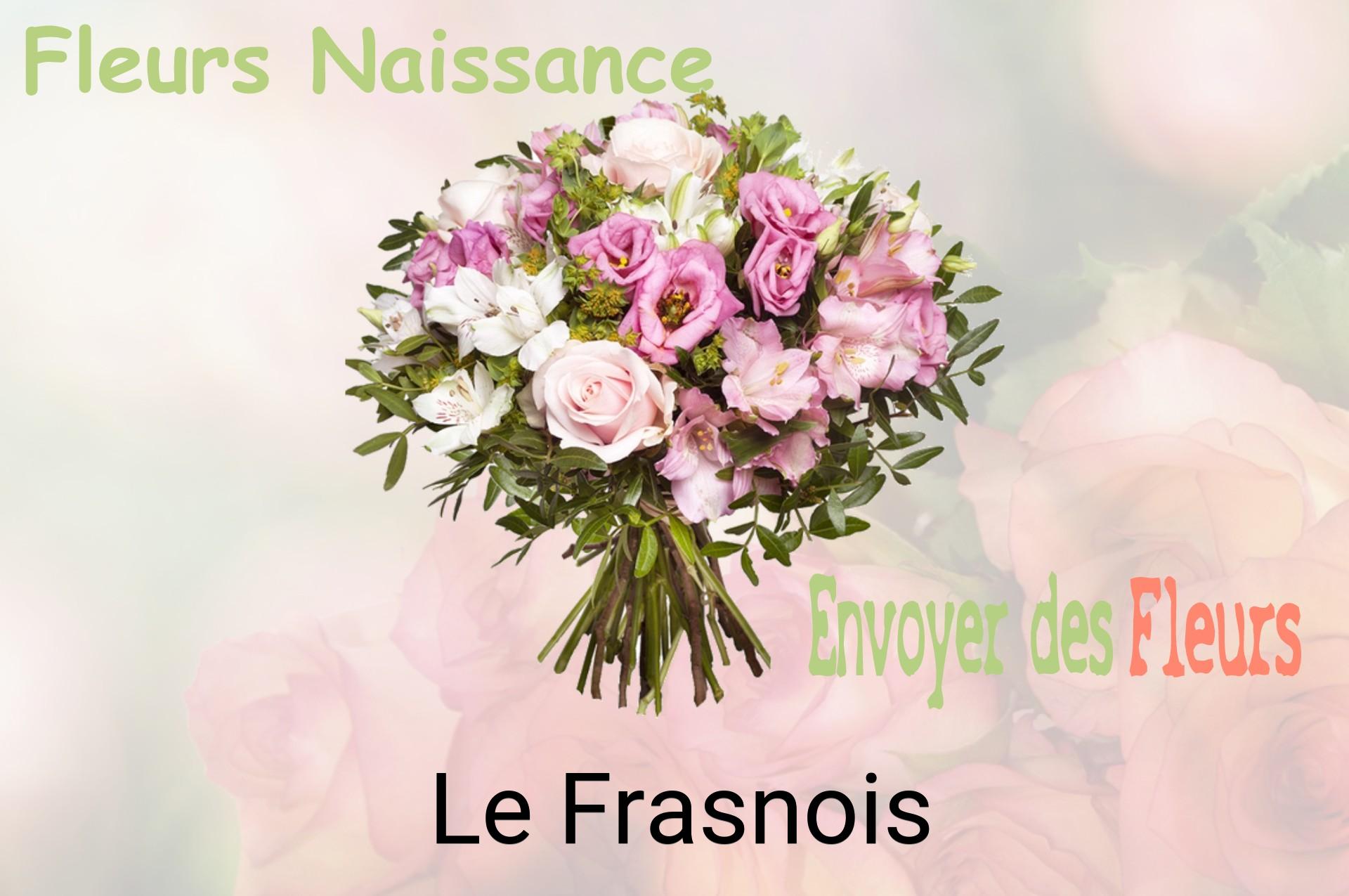 Bouquet de fleurs de naissance livré à Le Frasnois
