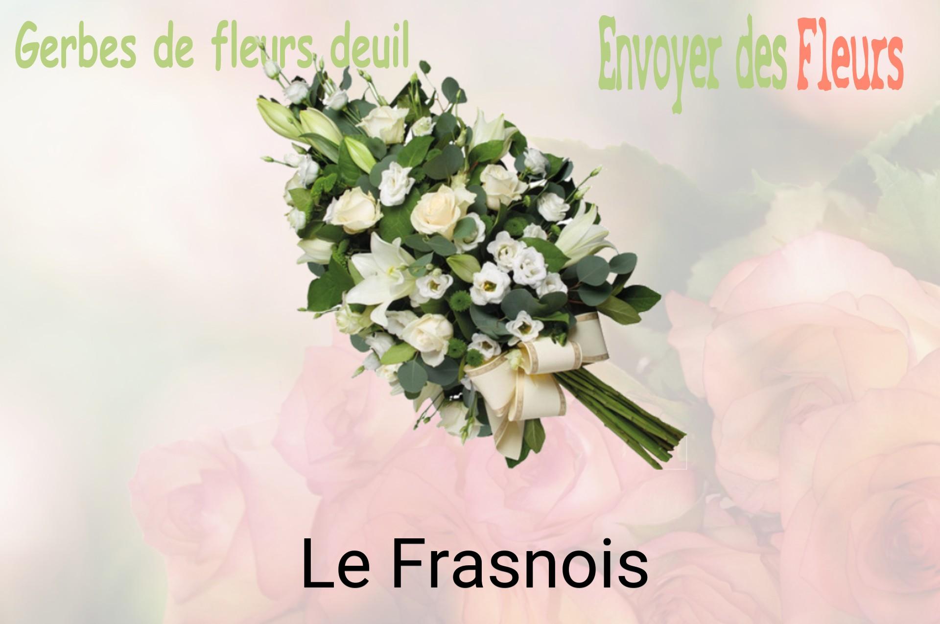 Gerbe de fleurs de deuil livrée à Le Frasnois